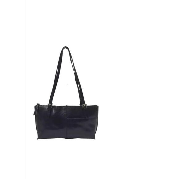 Hobo The Original Black Leather Double Handles Zip Tote Shoulder Bag - Picture 4 of 14